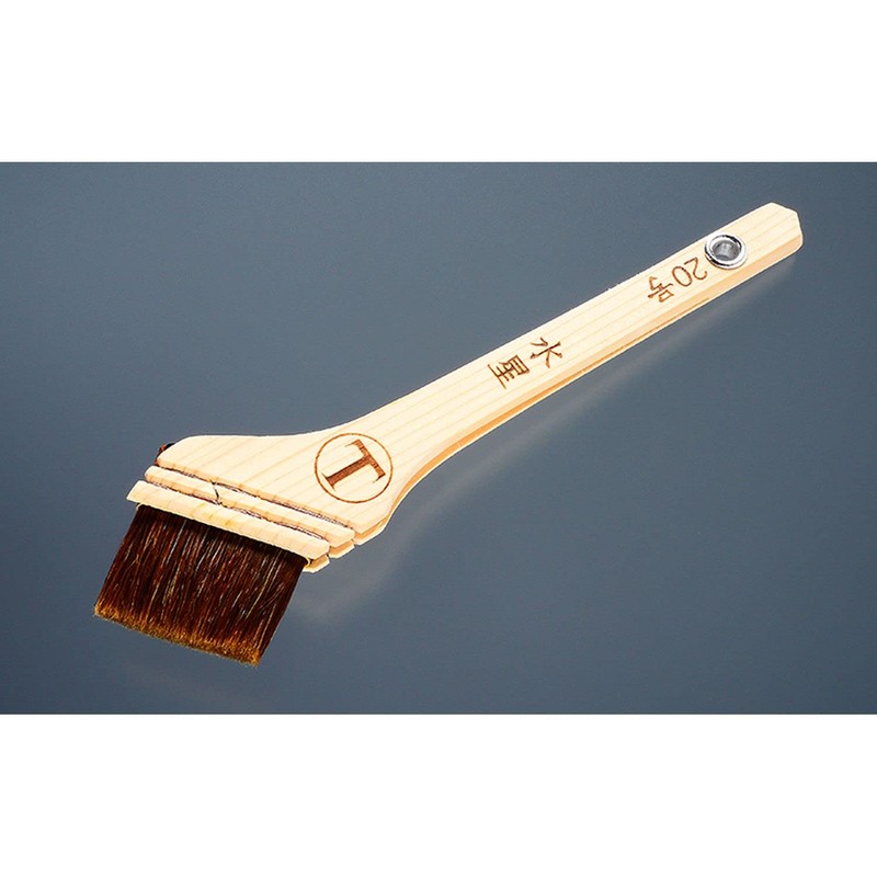 Otsuka Brush Marte Mercury Corner Cutting Brush for Painting Red
