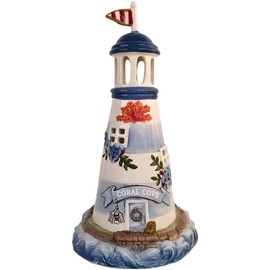 Blue Sky Ceramics Coral Cove Candle House, Multi (19205)