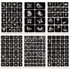 ChurlChurl 575pcs Temporary Tattoo Stencil Kit - 20 Sheets Henna