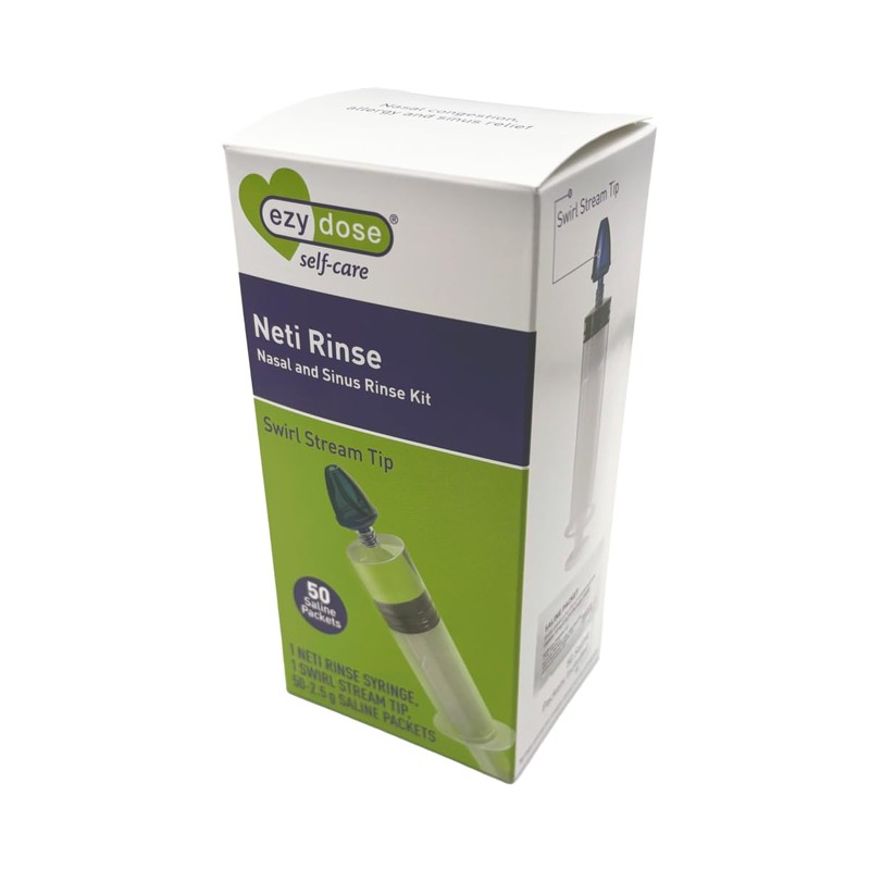 EZY DOSE Sinus and Allergy Relief Syringe, Nose Rinse Kit