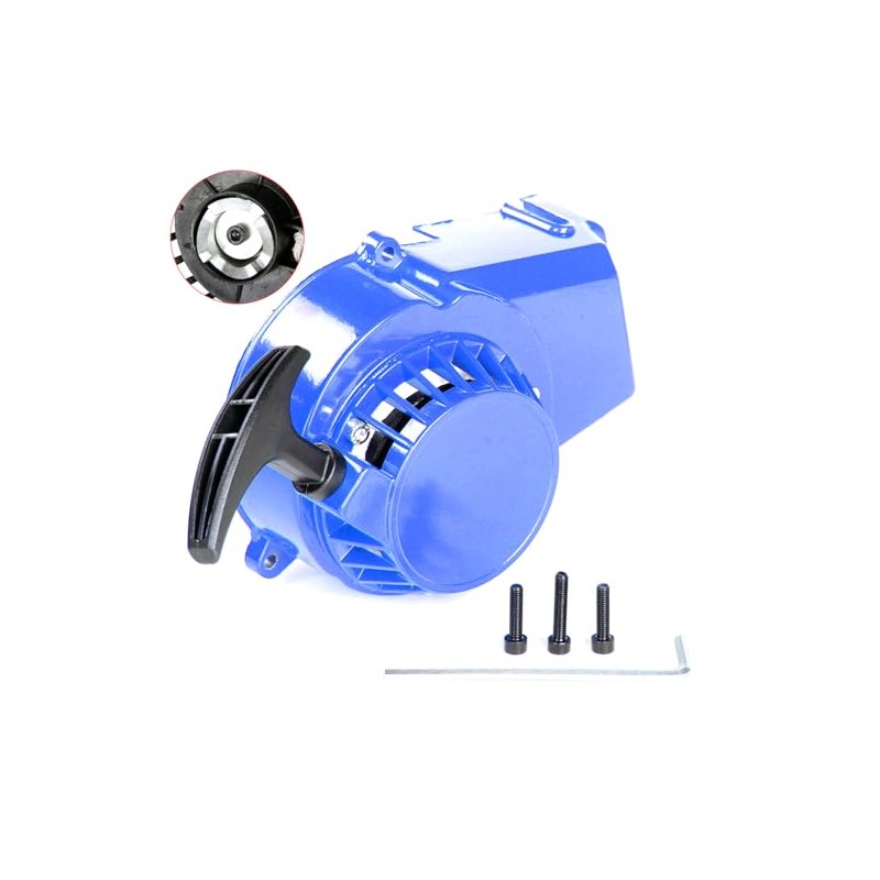 SUNQIAO Pocket Bike Pull Starter, Alloy Aluminum Recoil Starter for