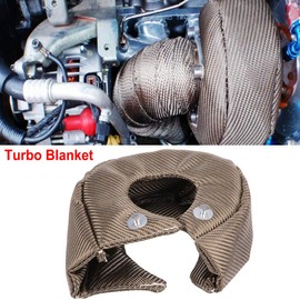 Turbo Blanket Heat Shield Cover Wrap Turbocompresor T3, Reduce el Calor Radiante, Aumenta la Eficiencia, Aislamiento Térmico, Titanio, Compatible con Turbocompresores T3 (T4 T4)