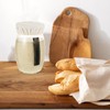 Pack of 6 Sourdough Starter Glass Fabric Covers Linen Cloth