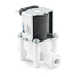 WECO 24V AC Normally Closed Solenoid Valve for Water Filters with Quick Connect/Disconnect Fittings (1/4" Fittings)