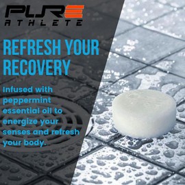 Sport Shower Steamers - Peppermint, Made in USA with Natural Refreshing Minty and Eucalyptus Essential Oil, Best Birthday Gift Set for Athletes, Muscle Recovery, Self Care, Relaxation, Recovery