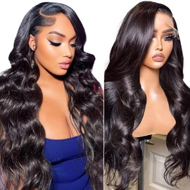 30 Inch Body Wave Lace Front Wigs Human Hair 13x4 HD 204% Density Lace Frontal Wig Pre Plucked with Baby Hair
