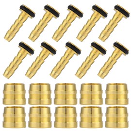 10 Set Bike Brake Olive and Connector Insert, Bicycle Hose Olive Insert, Bicycle Olives and Barbs Insert Connecting, Compatible with Bike Hydraulic Disc Brake Hose (for tektro)
