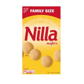 Nilla Wafers Cookies, Vanilla Wafers, Family Size, 15 oz (Pack of 2)