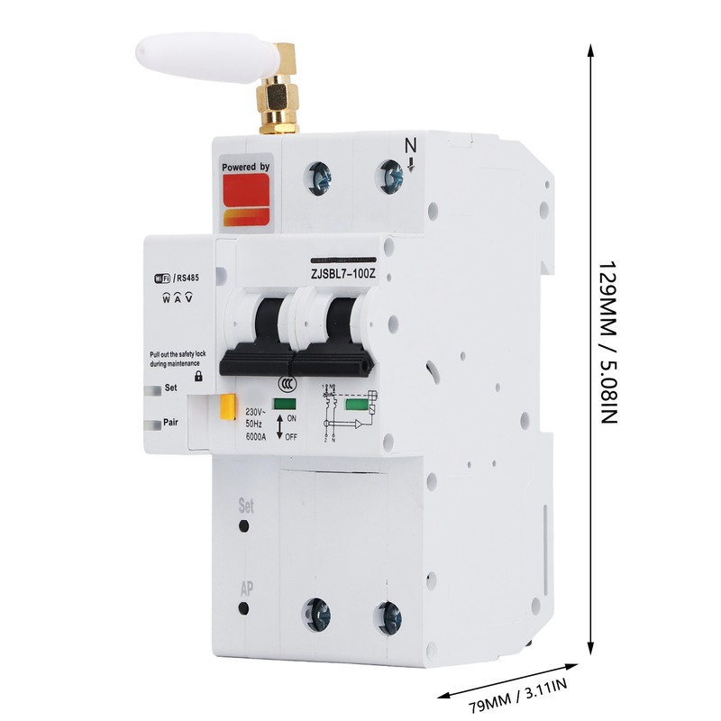 Smart WiFi Circuit Breaker Miniature Switch for Tuya APP Phone