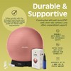 Retrospec Luna Exercise Ball with Pump - Anti-Burst Fitness Equipment