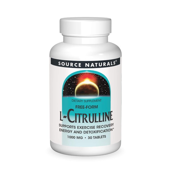 Source Naturals L-Citrulline - Supports Exercise Recovery, Energy and Detoxification*, 1,000 mg - 30 Tablets