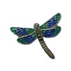 GBJUK Glitter Dragonfly Enamel Pin Lapel Badge with Butterfly Clasp