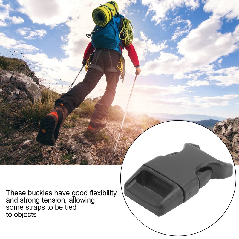 100Pcs Quick Side Release Buckles Plastic Heavy Duty Strap Clip