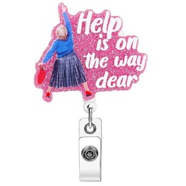 Cute Badge Holder, 1 Count Retractable Badge Reel, Summer Gifts Creative ID Badge Holder with Clip for Nurse Doctor Student Worker Volunteer, Easter Gifts, Men Gifts:_Light Blue_one-size