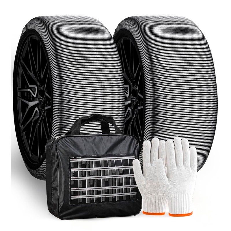 Snow Socks for Tires - Auto Accessories Ultimate Grip Alternative