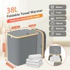 Towel Warmer & Laundry Basket 2-in-1, Foldable Towel Warmer for