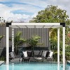 4 Pcs Pergola Bracket，Pergola Kit 3-Way Right Angle Corner Bracket