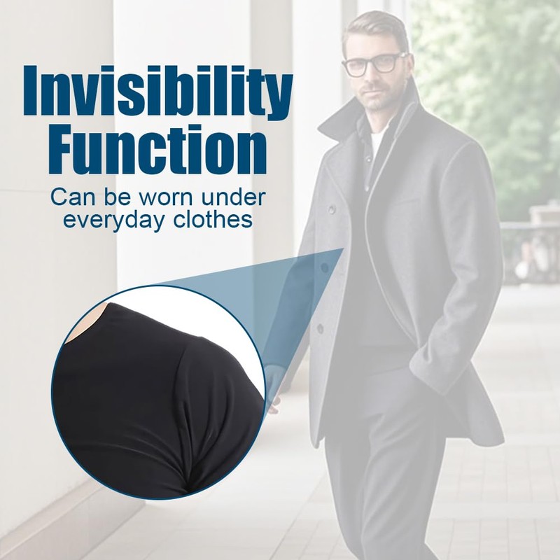 DiULi Men's Sauna Suit, Black zip, XL