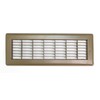 4" X 16" Floor Grille - Fixed Blades Return Air