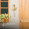Nautical Brass Wall Mounted Hanging Bell with Rope, Marine Dinner