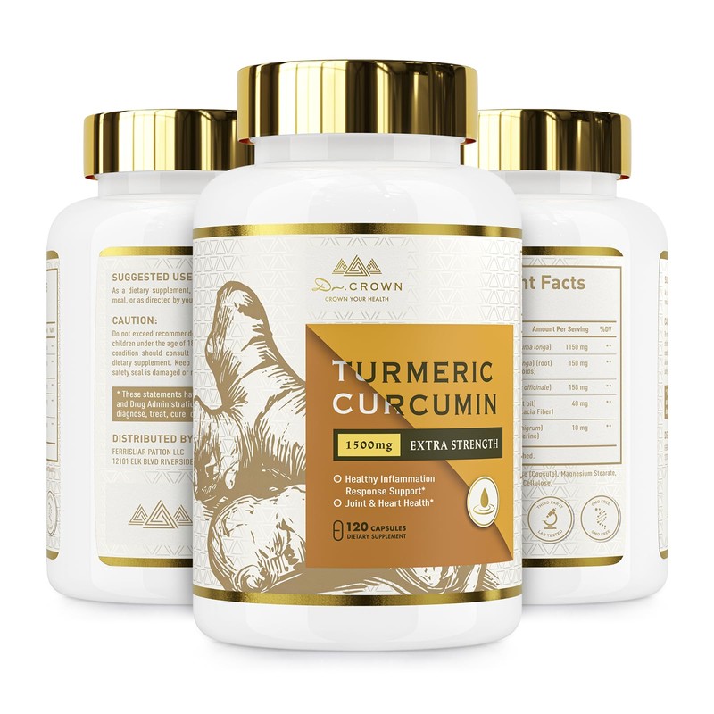 DR. Crown Turmeric Curcumin Supplement, 95% Standardized Curcuminoids