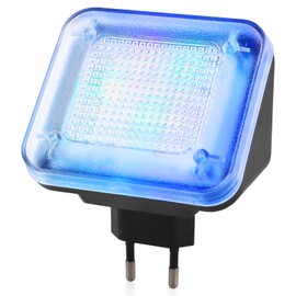 TV Simulator, LED TV Simulator, TV Simulator with 24 LEDs and 3 Selectable Programmes, Burglary Protection, Fake TV with Light Simulation for Use as Burglary Protection, High Security