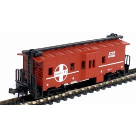 Model Power N SCALE TRAINS MODEL POWER SANTA FE BAY WINDOW CABOOSE NEW 3126