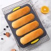 NatureMan 4 Pcs Silicone Baguette Pan and Hamburger Bun Pan