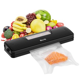 Bio-th Vacuum Sealer Machine for Food, Dry & Wet Modes, Compact & Powerful, Includes 15 Large Sealing Bags (20x30cm), Ideal for Food Storage, One-Touch Operation, Overheat Protection
