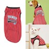 Pet Vertical Stripes Vest Vertical Stripes Classic Loose Prevent Sunburn