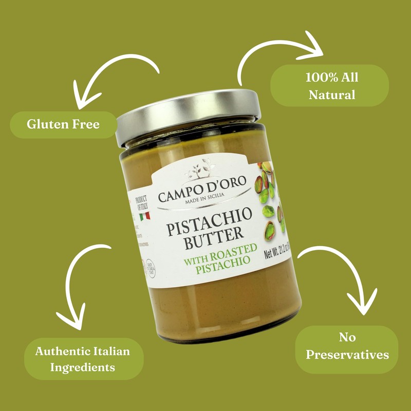 Pistachio Butter Sweet Cream, 21.2 oz (600g), Rich & Nutty