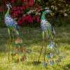 Zaer Ltd. Set of 2 35" Tall Standing Colorful Iron