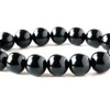 Mens Womens Onyx Bracelet Black Agate Natural Stone Power Stone