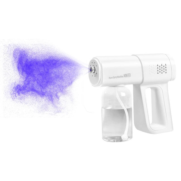 Sanitizing Gun Disinfectant Spray Gun Electric Sprayer for Touchless Sanitization, 380ml Rechargeable Sprayer Disinfectant Fogger Machine with Blue Light, Spray Bottles Mist Sprayer Handheld