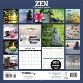 TURNER PHOTOGRAPHIC Zen 12x12 Photo Wall Calendar (26998940060)