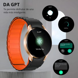 Reloj Inteligente Colmi I28 Ultra Da Gpt Con Ai Pantalla Amoled De 1,43 Ip68 Impermeable Llamadas De Voz Monitorización De Salud Always On Display Smartwatch Hombre Y Mujer Dorada Para Android Ios