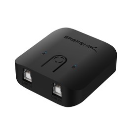 SABRENT USB 2.0 Sharing Switch for Multiple Computers and Peripherals LED Device Indicators (USB-SW20) Black