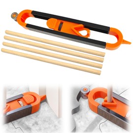 5Pcs Scribe Tool Set, Scribing Tools for Tile Scribe & Woodworking, Multi Functional Pencil Scribing Tool with Lock, Woodworking Edge Corner Measuring Duplicator, Profile Marking Tool for Carpentry