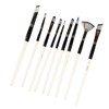 9pcs Gouache Watercolour Brushes Nylon Wool Rustproof Strong Water Absorption