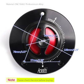 Areyourshop KEYLESS Fuel Cover Gas Tank Cap RD For SV 650 1000 S 03-18 GSXR 750 1000