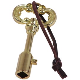 Kakudai 742-005 Sintu Plated Shared Faucet Key, Antique Style Shared Plug Key