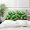Cryfox St. Patrick's Day Shamrock Pillow Covers 18 X 18