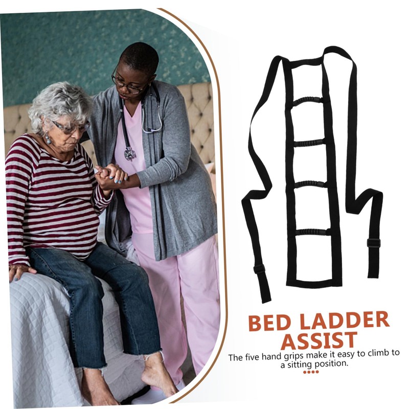 Healeved Bed Ladder Bedside Handicap Ladder Bed Rails Ladder Sit