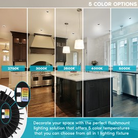 LUXRITE 4 Inch LED Recessed Lighting with Junction Box, 15W, 5 Color Selectable 2700K-5000K, 1100 Lumens, 40° Spotlight, Dimmable Downlight, Wet Rated, IC Rated - White and Black Trim