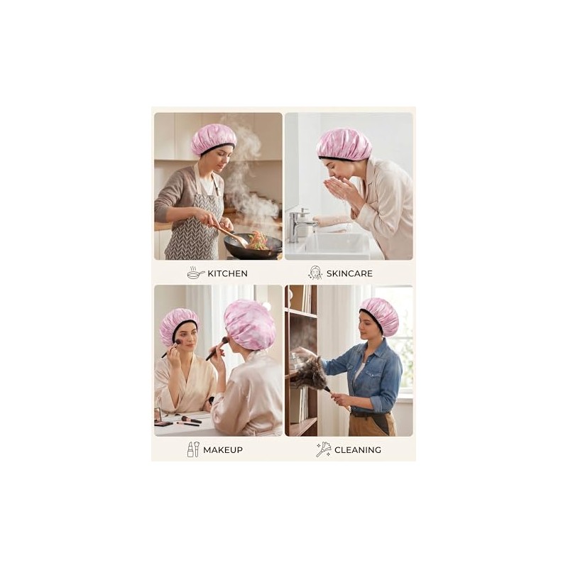 Aquior Gorro de ducha, gorro de baño extra grande de