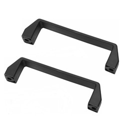 HEGAPRO Plastic Handle Cabinet Handle Black Box Handle Pull Handle Hole Distance 180 mm Pack of 2