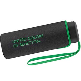 Benetton pocket umbrella - ultra mini, flat, solid, black