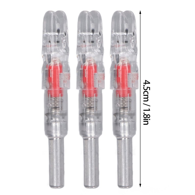 3PCS Lighted Nocks for Arrows Automatic Lighting 6.2mm Internal Diameter