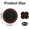 4PCS Universal Car Cup Holder Coasters, 2.75 Inch Waterproof Shock