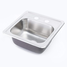 ZUHNE Bar and RV Sink with Drain Strainer (15 by 15 Drop-In)